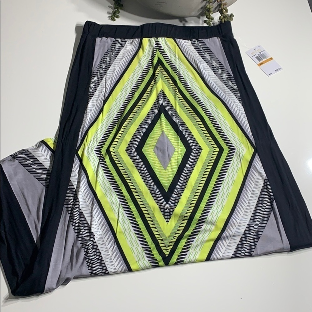 Michael by Michael Kors Cadmium Yellow bohemian Aztec Maxi skirt new with tags